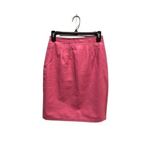 Cedars vintage pink leather pencil skirt - 6